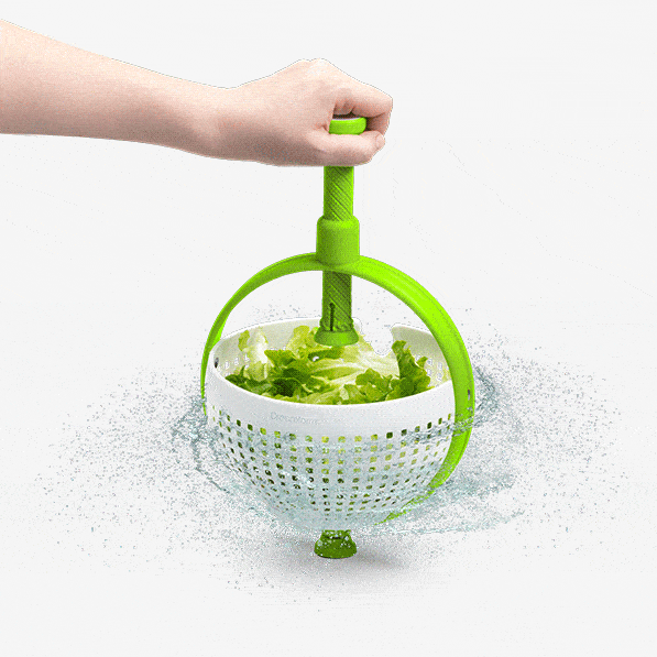 Spinella™ 2 in 1 Salad Spinner Colander Strainer 3 Quart Large Capacity